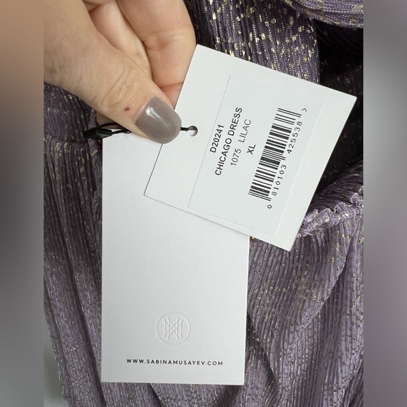 Sabina Musayev Chicago Dress in Lilac NWT XL - Picture 10 of 14